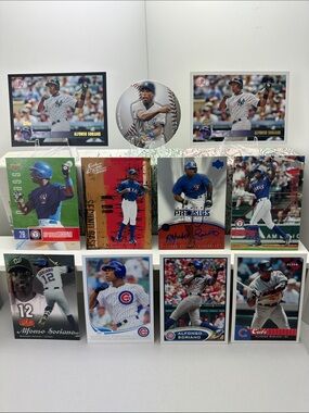 Alfonso Soriano lot of 11 (Yankees, Rangers, Nationals, Cubs)